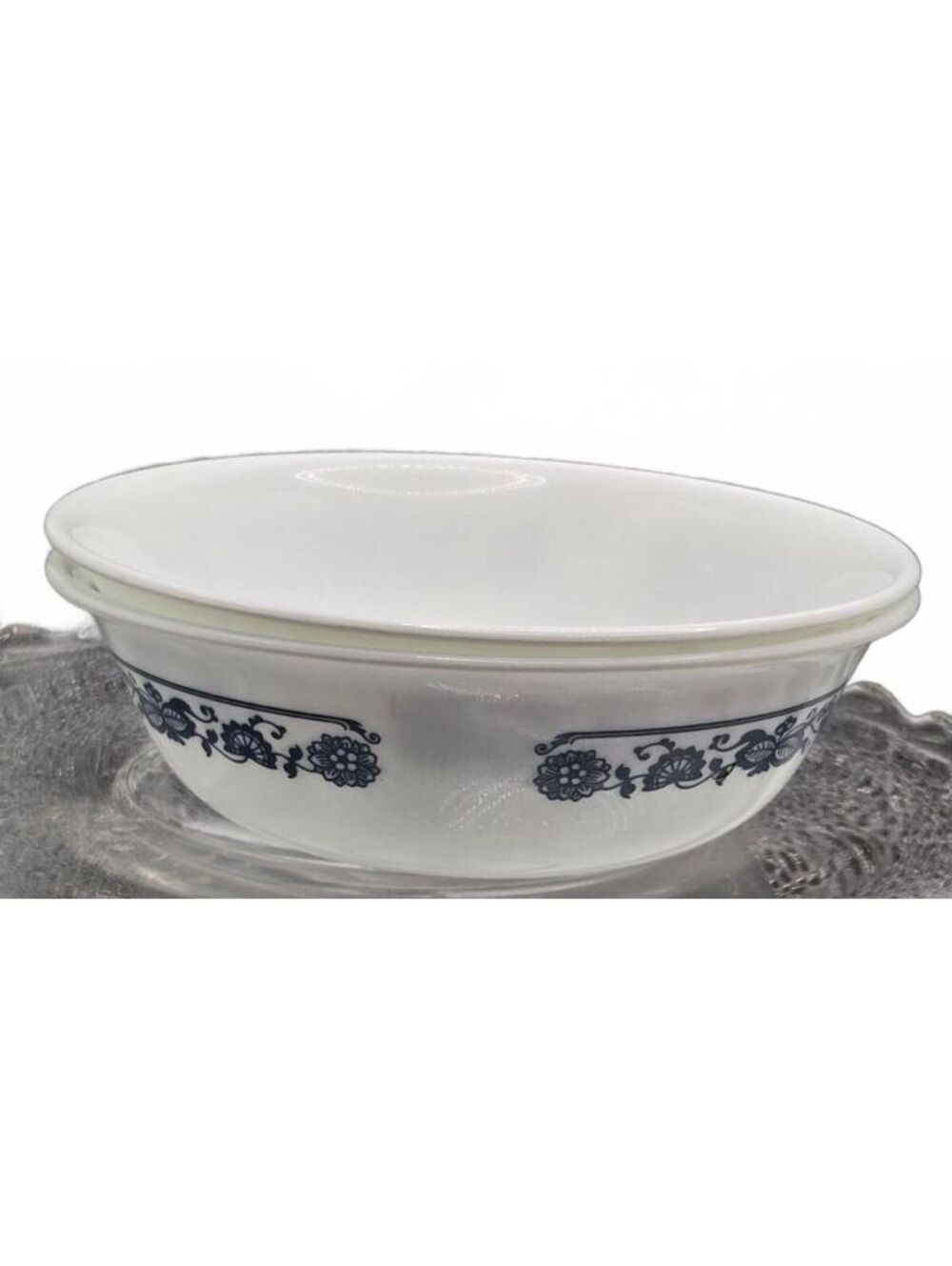 Vtg Old Town Blue Onion Corelle cereal Bowls, Set of 2, 6 Inch Wide